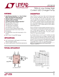 Datasheet LT1618 manufacturer Linear